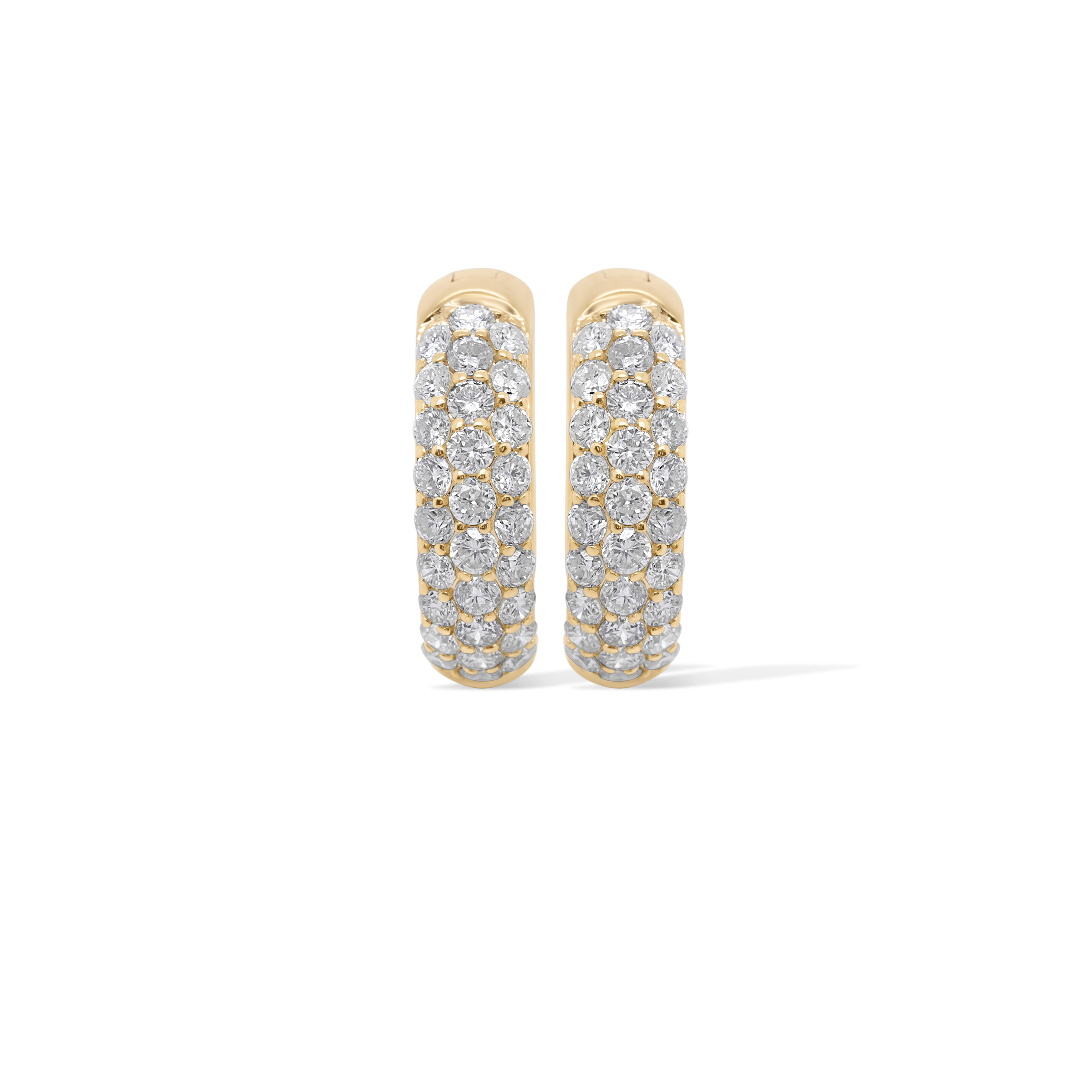 Diamond Hoop Earrings 0.95 ct. 14K Yellow Gold